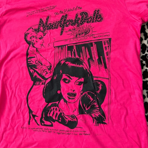New York Dolls Vintage Flyer Tee. - Picture 2 of 2